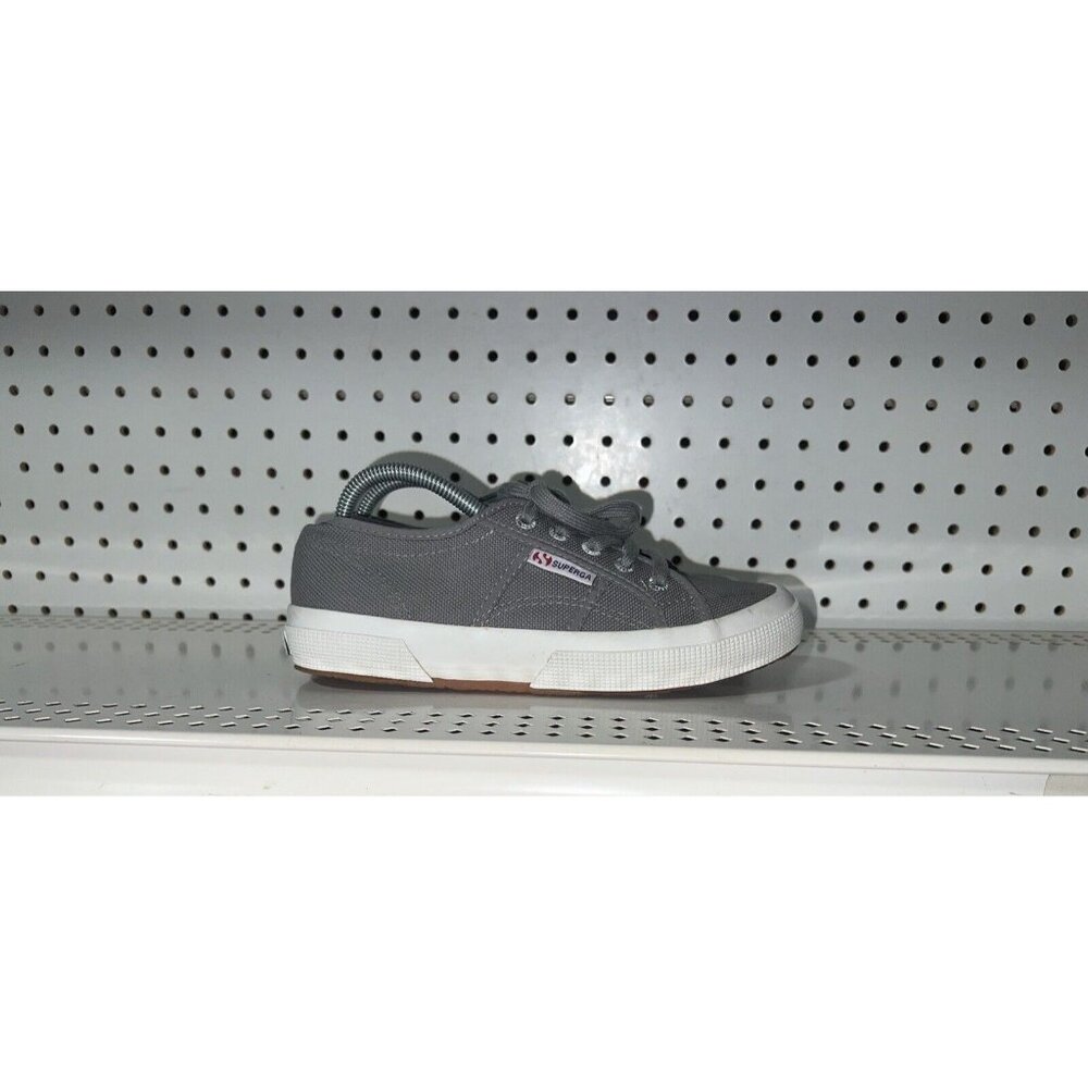 Superga Cotu Classic Womens Canvas Casual Shoes Sneakers Size EU 37 US 6.5 Gray